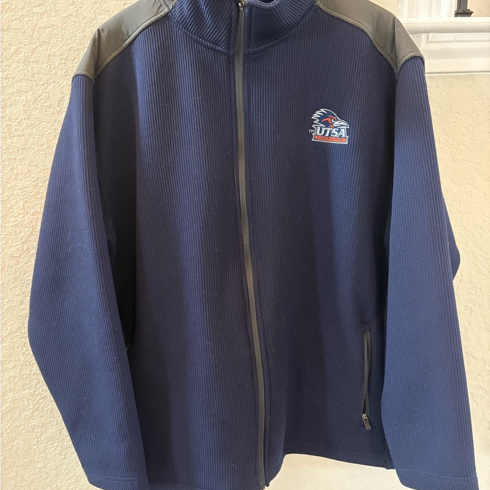 Rivalry Threads Men’s Outterwear Jacket UTSA Logo / Blue & Gray / XL